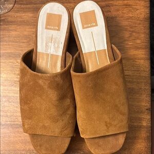 Dolce Vita Tan Suede Mules